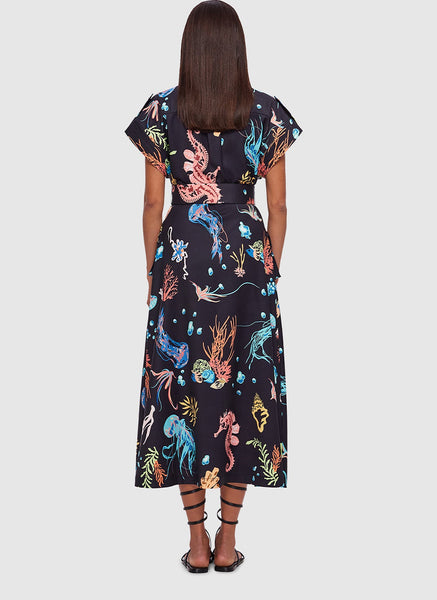 1240023 Pocket Printed Dress