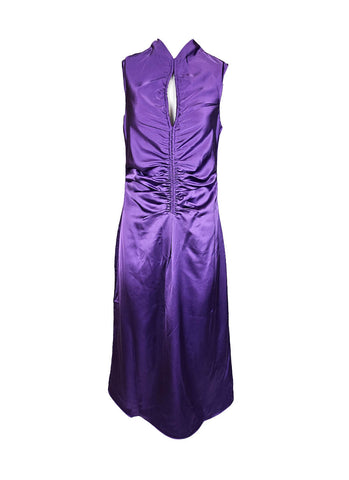 1240072 Sleeveless Satin Dress *Last Piece