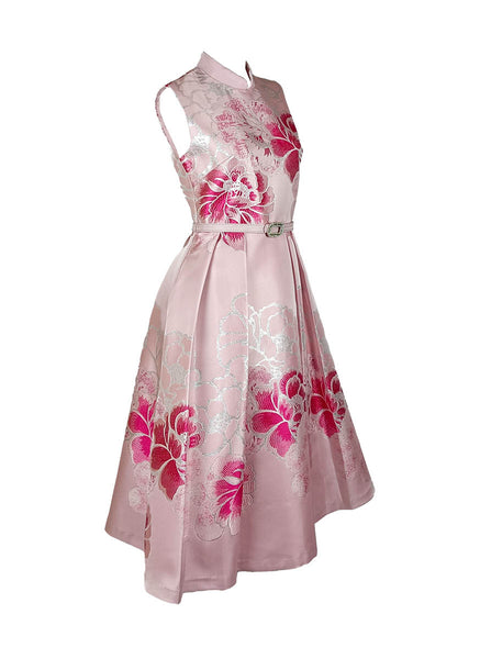 1250008 Mandarin Collar Cheongsam *Pink