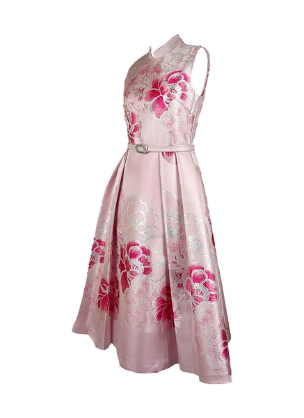 1250008 Mandarin Collar Cheongsam *Pink