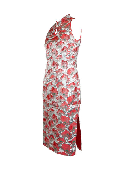 1250009 Halter Neck Cheongsam *Red