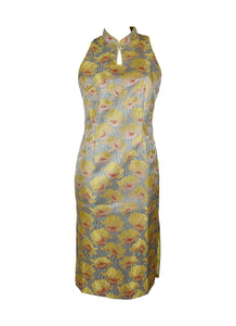 1250009 Halter Neck Cheongsam *Yellow