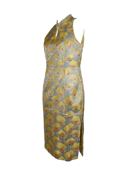 1250009 Halter Neck Cheongsam *Yellow