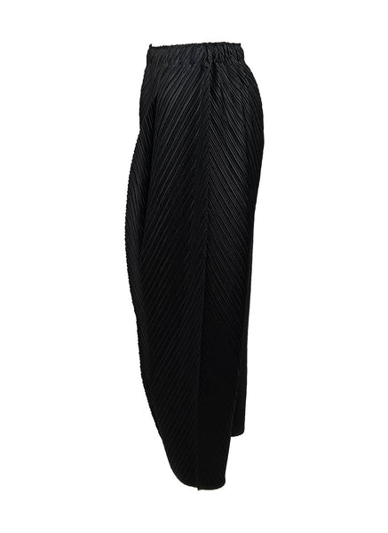 1250022 High Waist Pleated Pants *Black