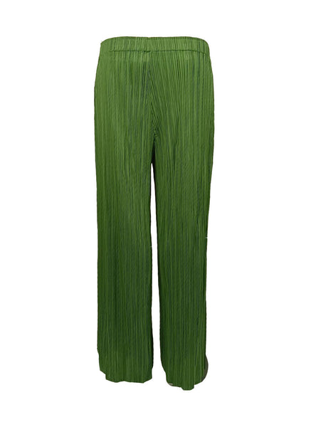 3230075 Straight Cut Split Pleats Pants *Green * Last Piece