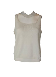 3240028 Sleeveless Knitted Top *Grey