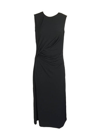 3240061 Round Neck Sleeveless Dress *Black