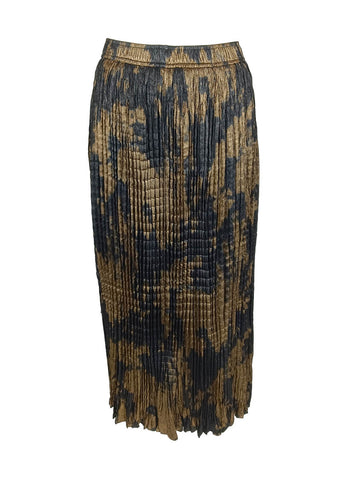 3240063 Elastic Waist Pleated Skirt