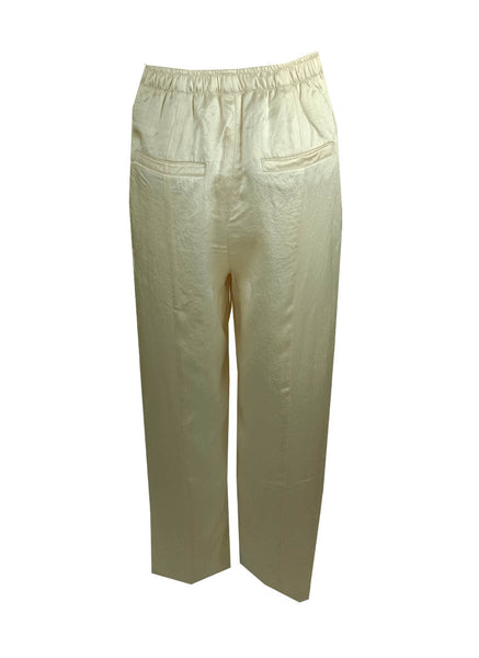 3240070 Back Pocket Jacquard Pants *Cream