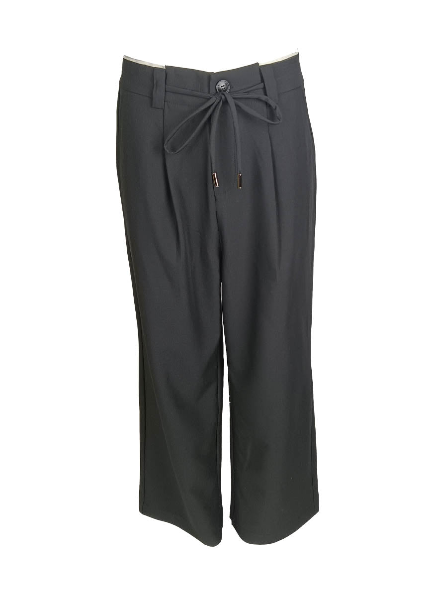 3240071 Wide Leg Draped Loose Pants *Black