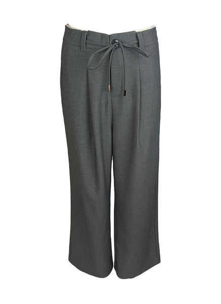 3240071 Wide Leg Draped Loose Pants *Grey