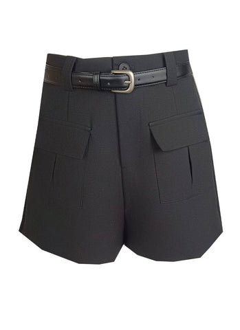 3240074 Front Pocket Shorts *Black