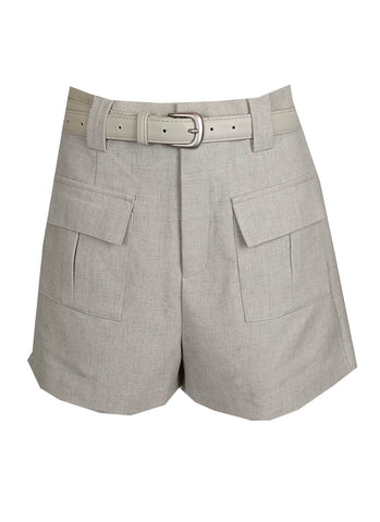 3240074 Front Pocket Shorts *Cream