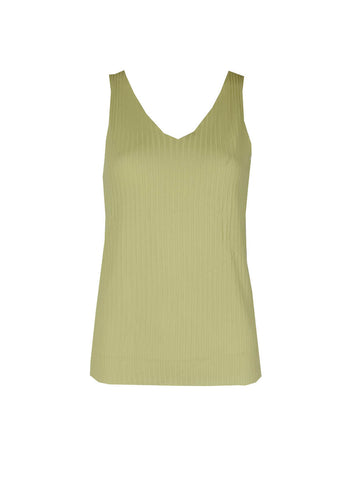 4240002 V-Neck Sleeveless Knitted Top *Yellow