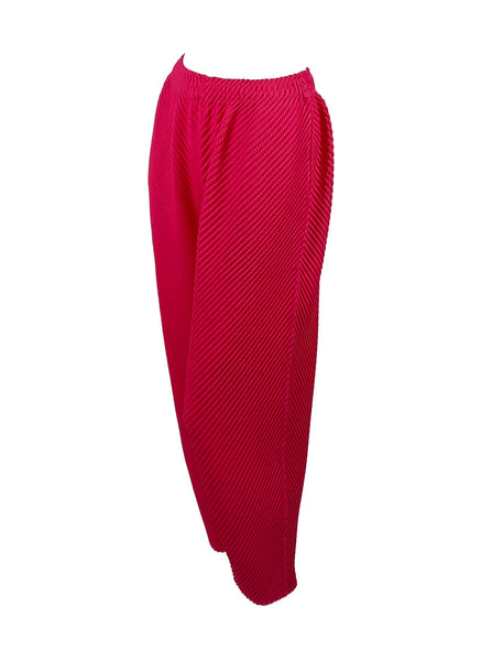 4240048 Side Pocket Pleated Pants *Magenta