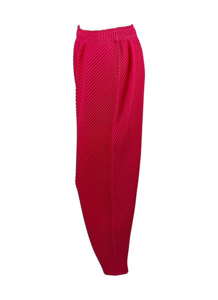 4240048 Side Pocket Pleated Pants *Magenta