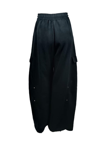 4250002 Tie-Dye Wide-Leg Sweatpants *Black
