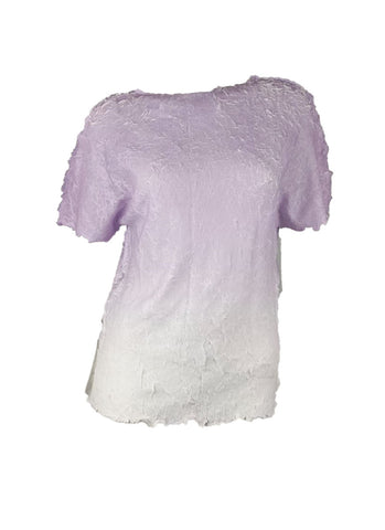 4250014 Gradient Color Pleated Top *Purple