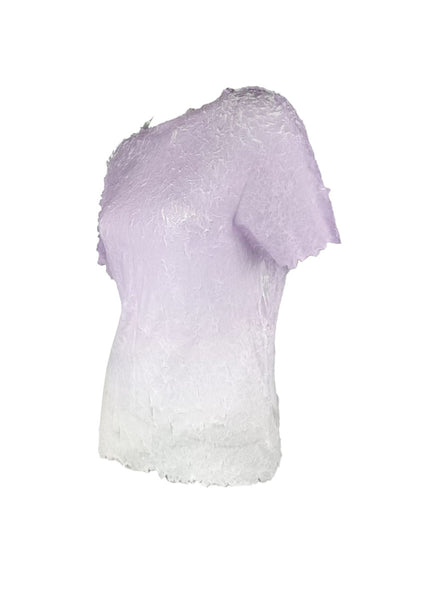 4250014 Gradient Color Pleated Top *Purple