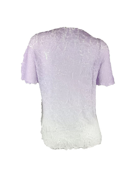 4250014 Gradient Color Pleated Top *Purple