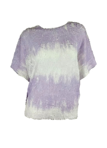 4250015 Gradient Printed Pleats Top *Purple