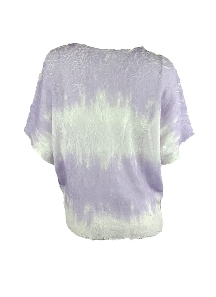 4250015 Gradient Printed Pleats Top *Purple