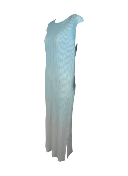 5230007 2 Tone Gradient Pleats Dress *Sky Blue *Last Piece