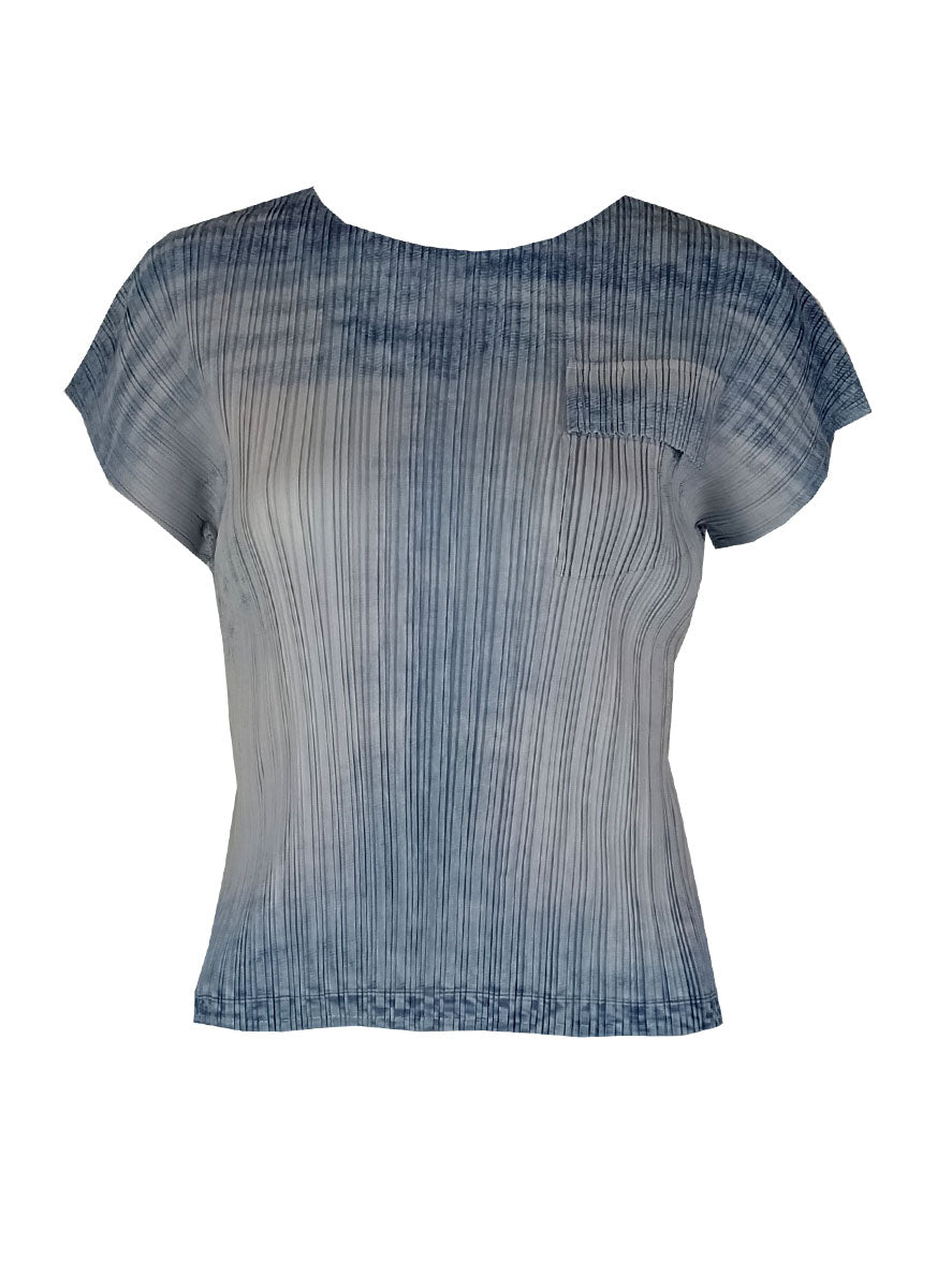 5240001 Denim Pleated Top *Last Piece