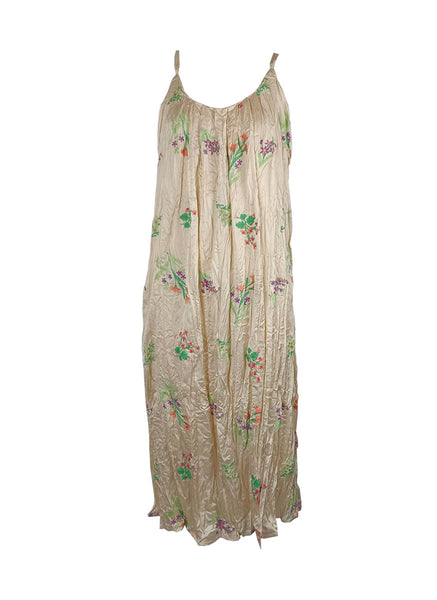 5240019 Floral Embroidered Sleeveless Dress