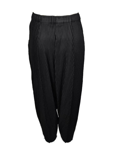 7240024 High Waist Loose Pleated Pants *Black