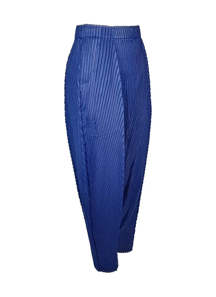 7240024 High Waist Loose Pleated Pants *Dark Blue