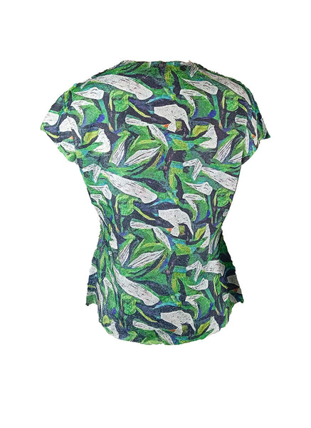 7240032 Printed Pleated Top *Last Piece