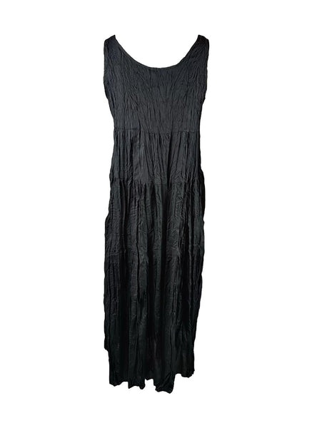 8240007 Loose Sleeveless Dress *Black