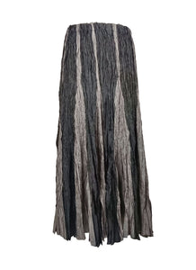 8240011 Irregular Pleated Printed Long Skirt *Last Piece