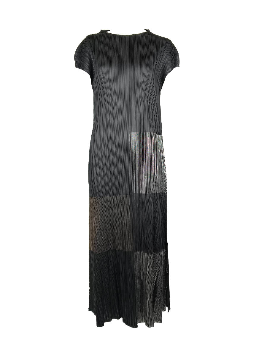 8240042 Printed A-Line Pleats Dress *Preorder