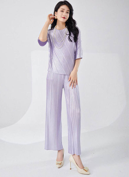 9240008 Pleated Top & Pants Set *Last Set