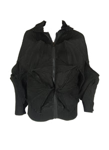 9240012 Zipper Pleated Jacket *Last Piece