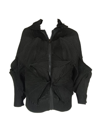 9240012 Zipper Pleated Jacket *Last Piece