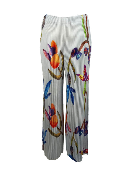 9240034 Floral Printed Pleated Pants *Last Piece