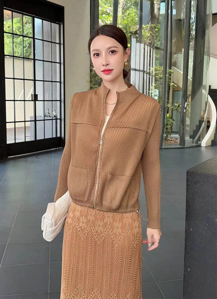 9240035 Zipper Pleats Jacket *Last Piece