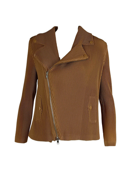 9240036 Pleated Bike Jacket *Brown