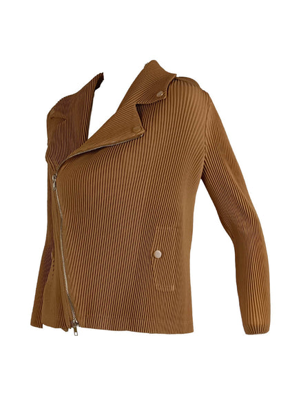 9240036 Pleated Bike Jacket *Brown