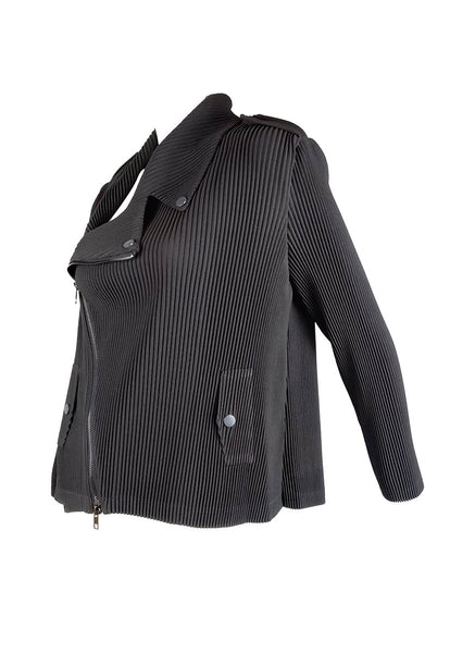 9240036 Pleated Bike Jacket *Grey