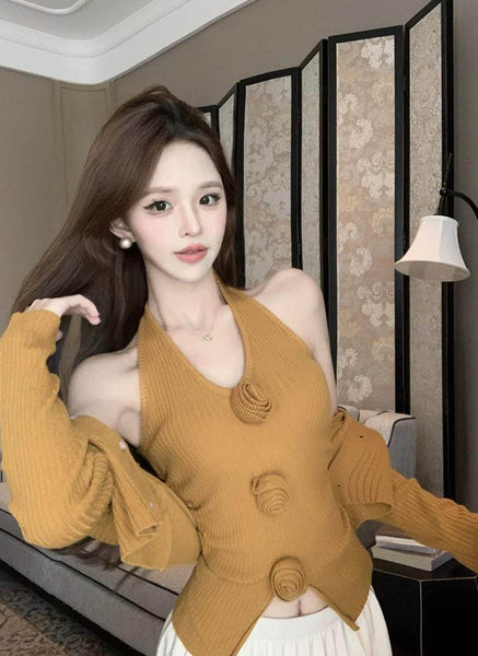 9240041 Knitted 2 Piece Set *Yellow