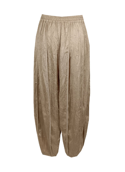 D230025 Texture Loose Fit Pants *Brown