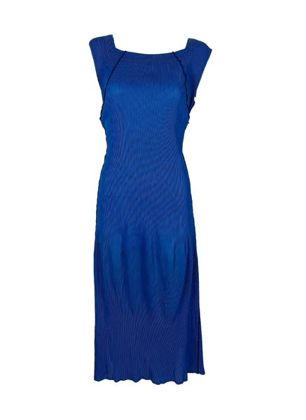 D230026 Sleeveless Pleated Dress *Electric Blue