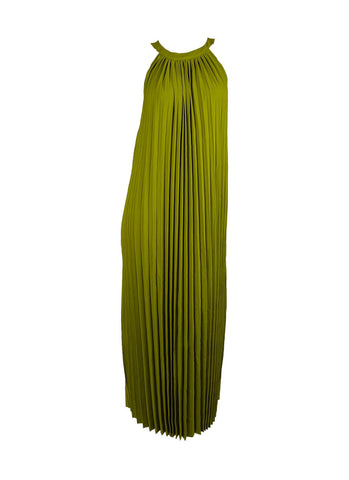 D240027 Halter Neck Suspenser Long Dress *Green