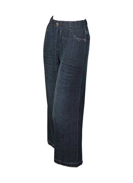 D240049 Pleated Straight Pants *Last Piece