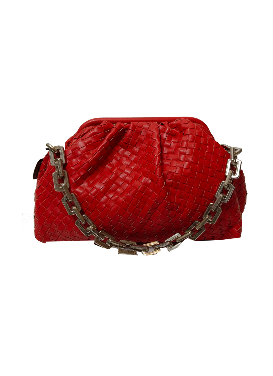 O230041 Quilted Hobo Bag *Red