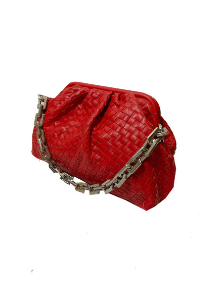 O230041 Quilted Hobo Bag *Red